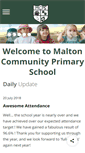 Mobile Screenshot of maltonprimary.org